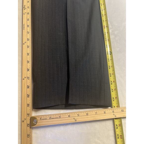 Versini Mens 46R 40x30 Gray Tan Stripe 2 Piece Suit - Picture 15 of 16